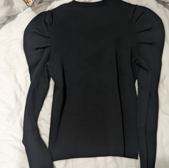 Apparalel Fine Knit Puff Sleeve Top XL - Picture 2 of 3